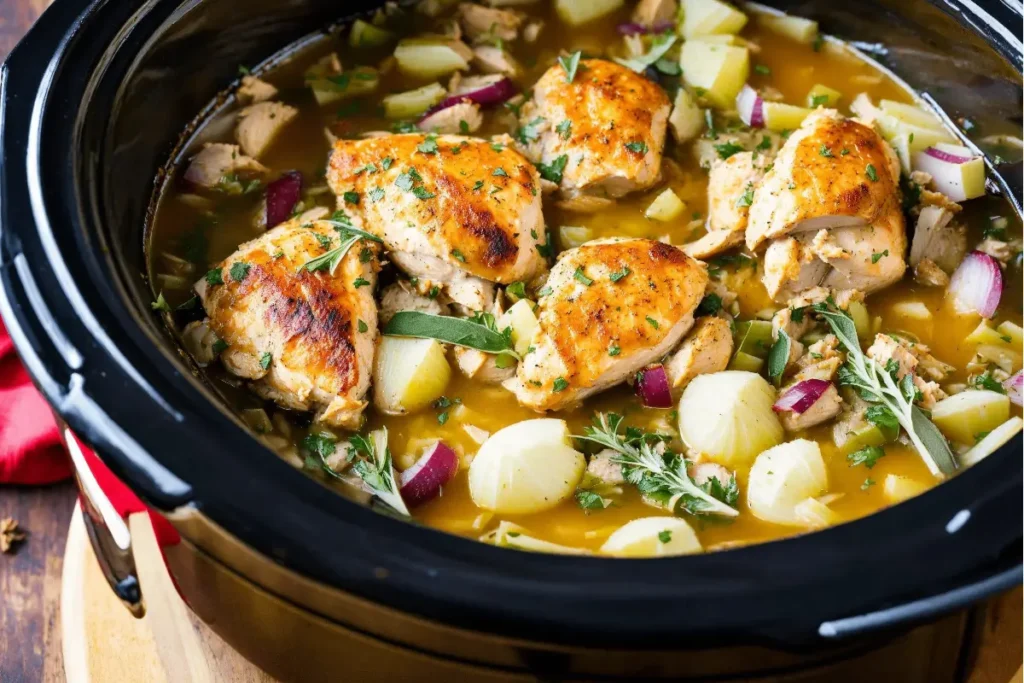 Crockpot Chicken and Dressing: A Comforting Classic Made Easy