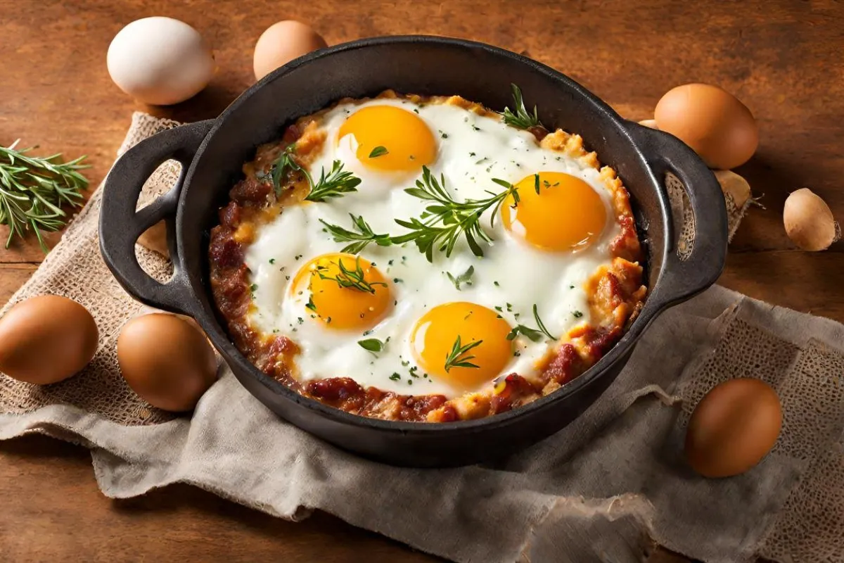 What is the fancy name for baked eggs?